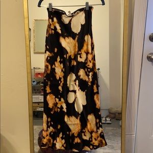 top shop silky skirt